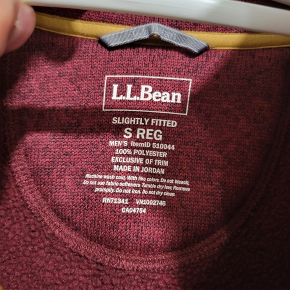 L.L. Bean quarter-zip (quarter-button) sweater - Picture 3 of 3